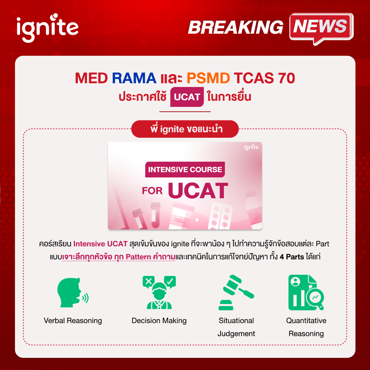 Intensive Course for UCAT